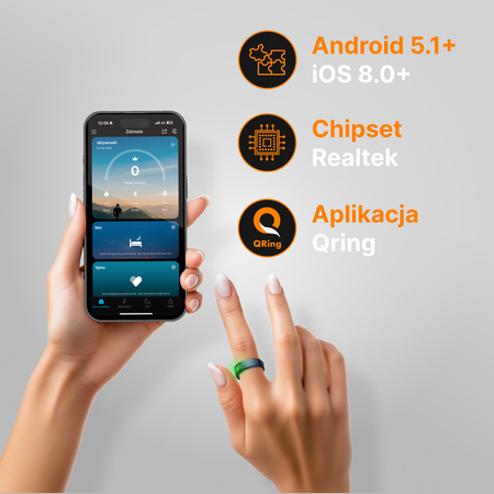 Forever Smart Ring Astral SR-100 czarny