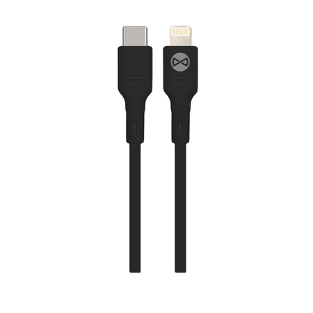 Forever ładowarka samochodowa PD QC CC-06 1x USB-C 1x USB 20W czarna + kabel USB-C - Lightning 27W