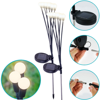 Lampa solarna LED SUNARI FLS-87 świetliki solarne x6 3000K 600mAh Li-Ion Forever Light