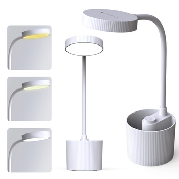 Lampa biurkowa LED 5W z przybornikiem FLB-20 biała Forever Light