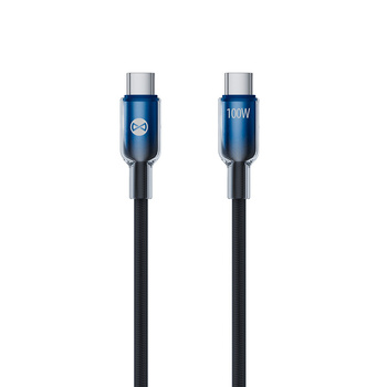 Forever kabel Ombre USB-C - USB-C 1,0 m 100W czarny