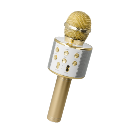 Bluetooth BMS-300 Microphone with a loudspeaker gold