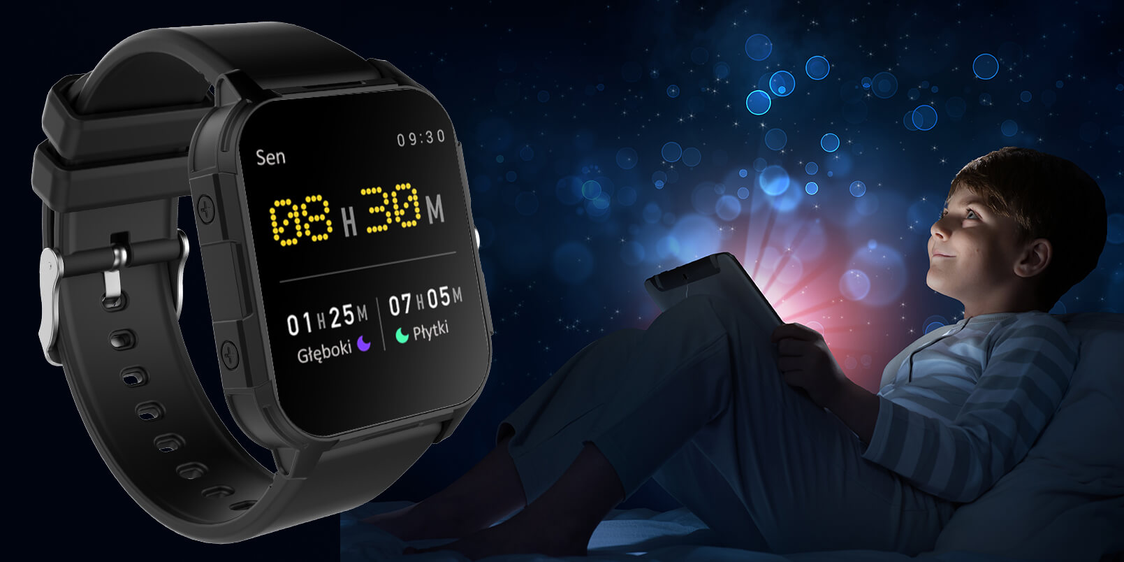 Zegarek z monitorem snu dla nastolatka
