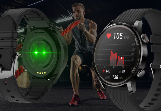 Smartwatch męski z ciśnieniomierzem i pulsoksymetrem