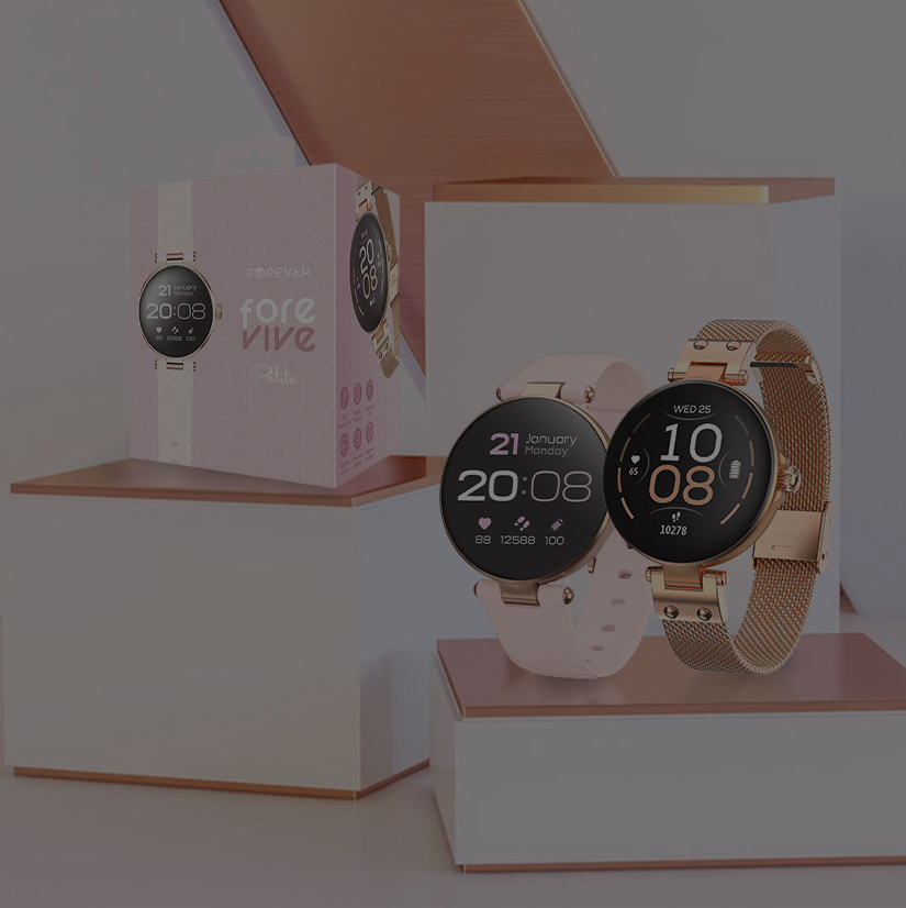 Damski smartwatch ForeVive Petite
Z myślą o delikatnych kobiecych nadgarstkach

