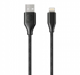 Kabel CORE MFI Classic USB – Lightning 3,0 m 2,4A schwarz