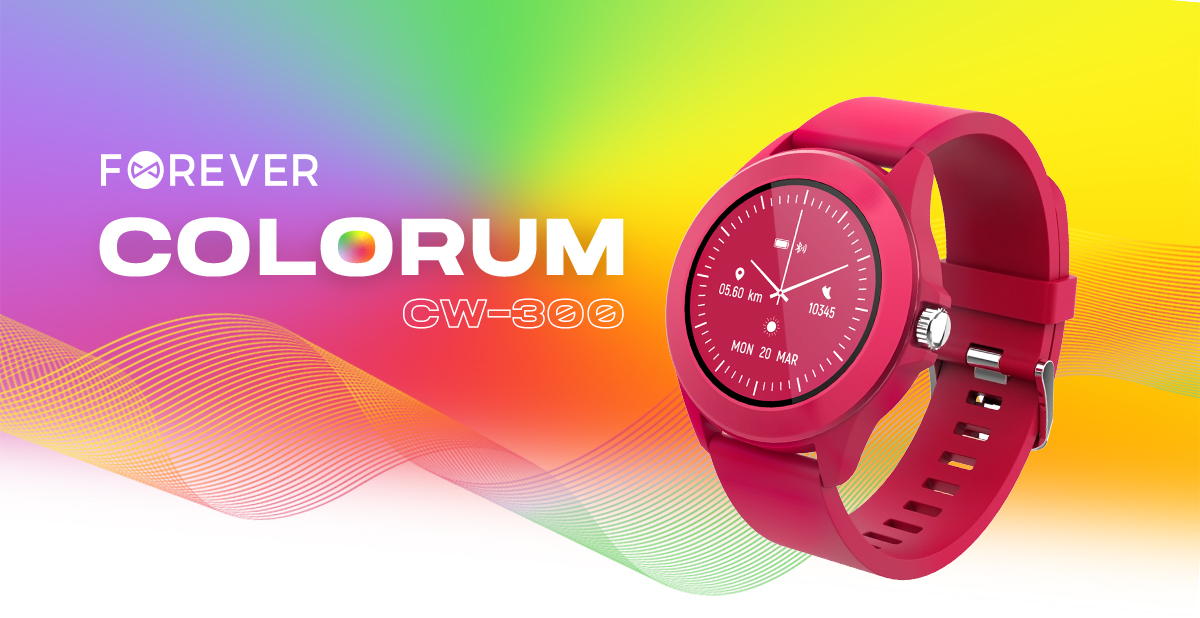 Magenta smartwatch modowy Colorum od Forever