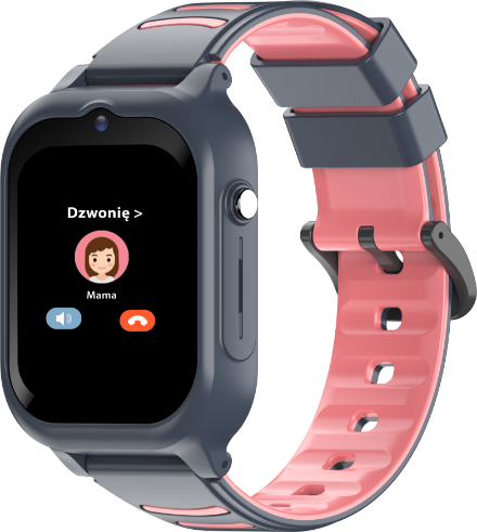 Różowy smartwatch dla dziewczynki