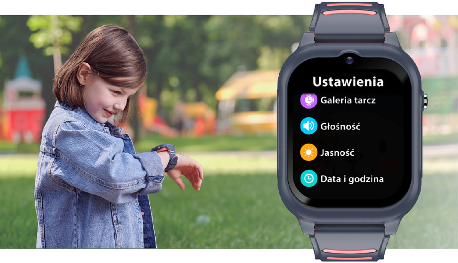 Dziecięcy smartwatch z obsługą w języku polskim
