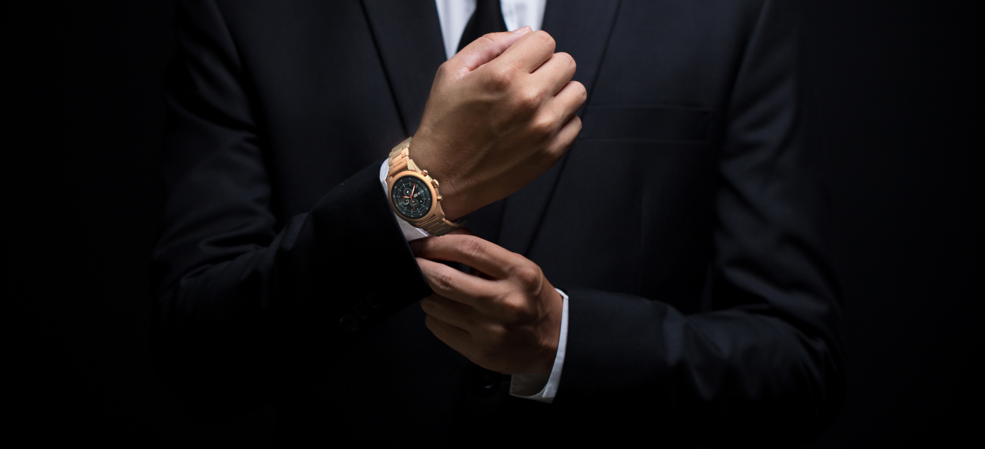 Elegancki smartwatch męski na bransolecie